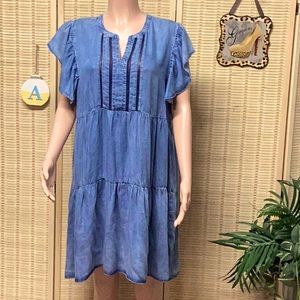 GIVEN KATE XL ACID WASH DRESS